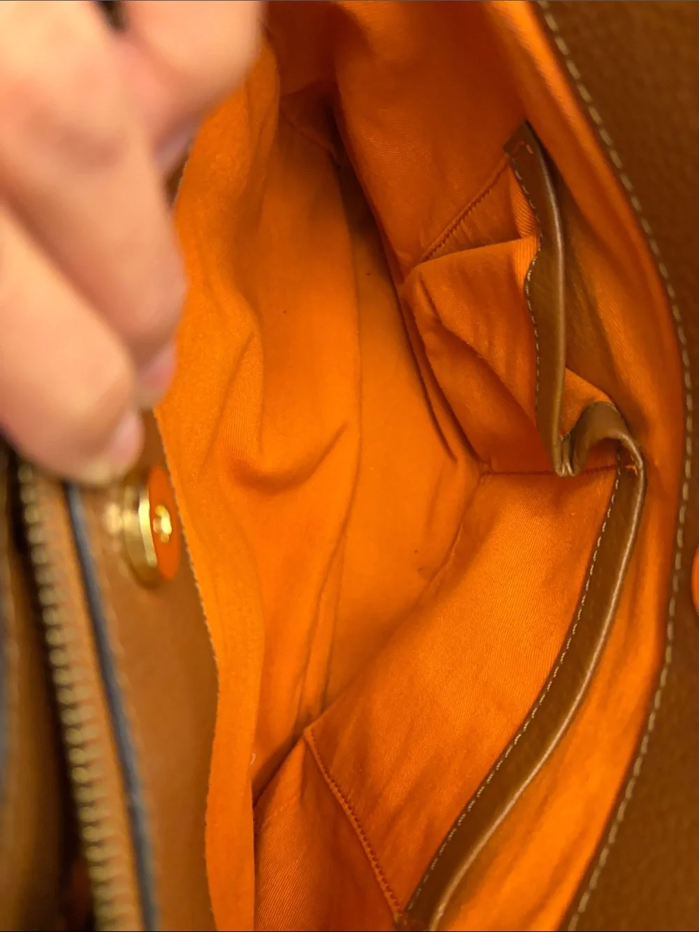 Loxwood Paris Cognac Pebbled Leather Shoulder Bag